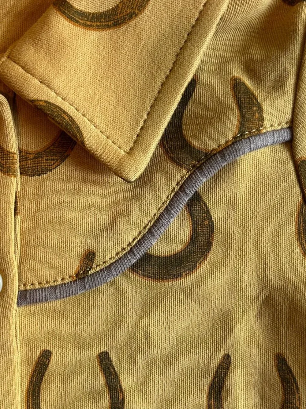 NWT Kate Quinn Cowboy Shirt 18-24M Horseshoes Organic Cotton Western Top
